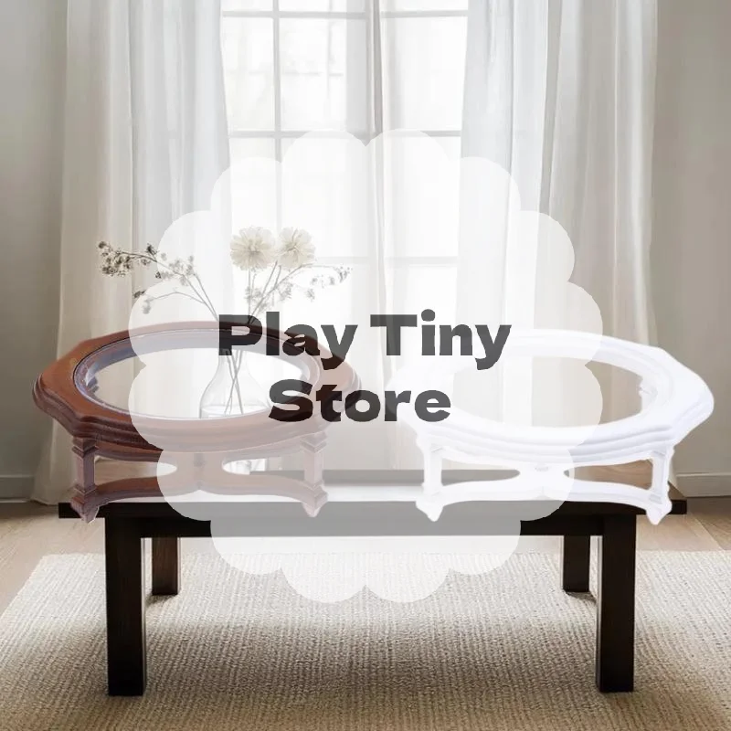 

Dollhouse Furniture Decor; 1/12 Miniature Coffee Table Model for Living Room Set