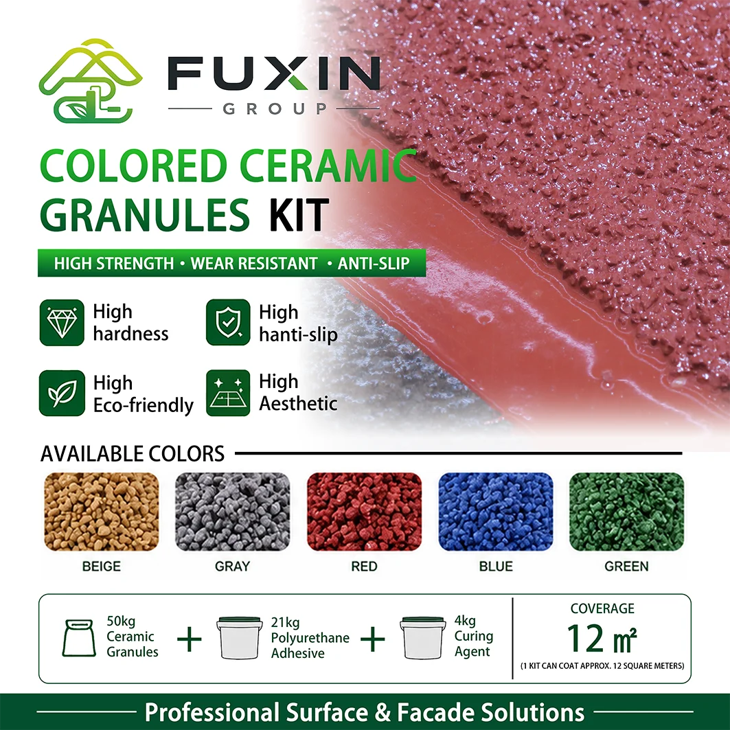 Colored Ceramic Granules for Anti Slip Road Walkway Bicycle Lane Parking Ramp High Grip Pavement Material