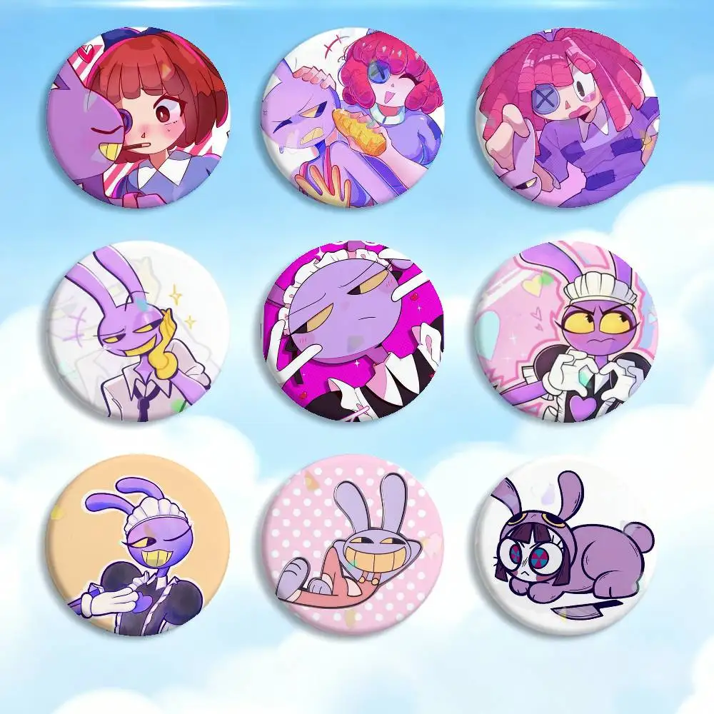 Anime Role J-Jax Gangle Ragatha Cartoon   Badges Creative Tinplate Button PinsBrooch Badge Clothes Backpack