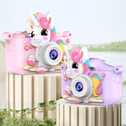 Imagen 2 del producto Cámara Digital para niños, juguetes para niñas y niños, pantalla HD de 1080P, grabación de vídeo, reproducción de música, juegos, cámara para niños de 2 pulgadas, regalo