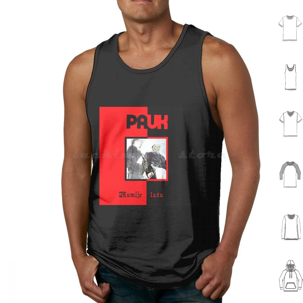 Pauk-Mumije La ? U ( 1982 ) Tank Tops Print Cotton Pauk Mumije La ? U Newave Synthpop 80S 70S