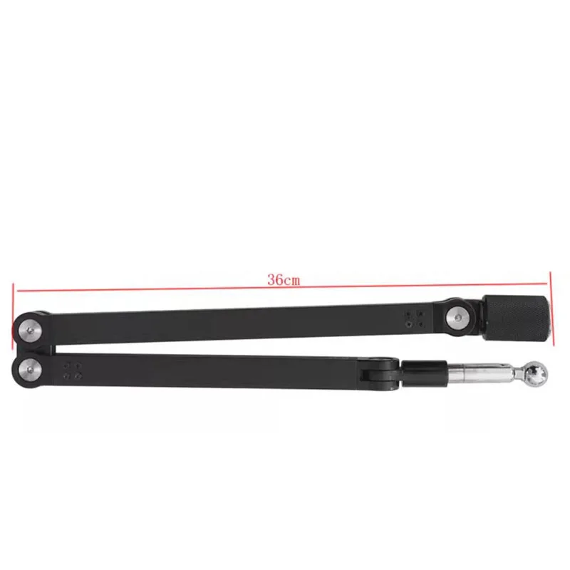 Universal Hair Dryer Stand with Multi-Axis Adjustable Folding Arm Clamp