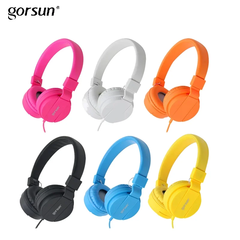 Gorsun GS778 Headphone Bass Headset Kids Adult Stereo Foldable 3,5mm AUX Super Sound For Phone MP3 MP4 No Charging White Black