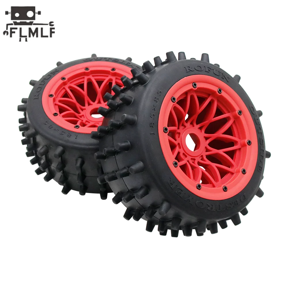 Super Sterke Grip Nail Band 185X85mm en Nylon Wielnaaf voor 1/5 Hpi Rovan Km Gtb Baja Losi 5tve-t RCMK LOST DBXL Buggy Onderdelen