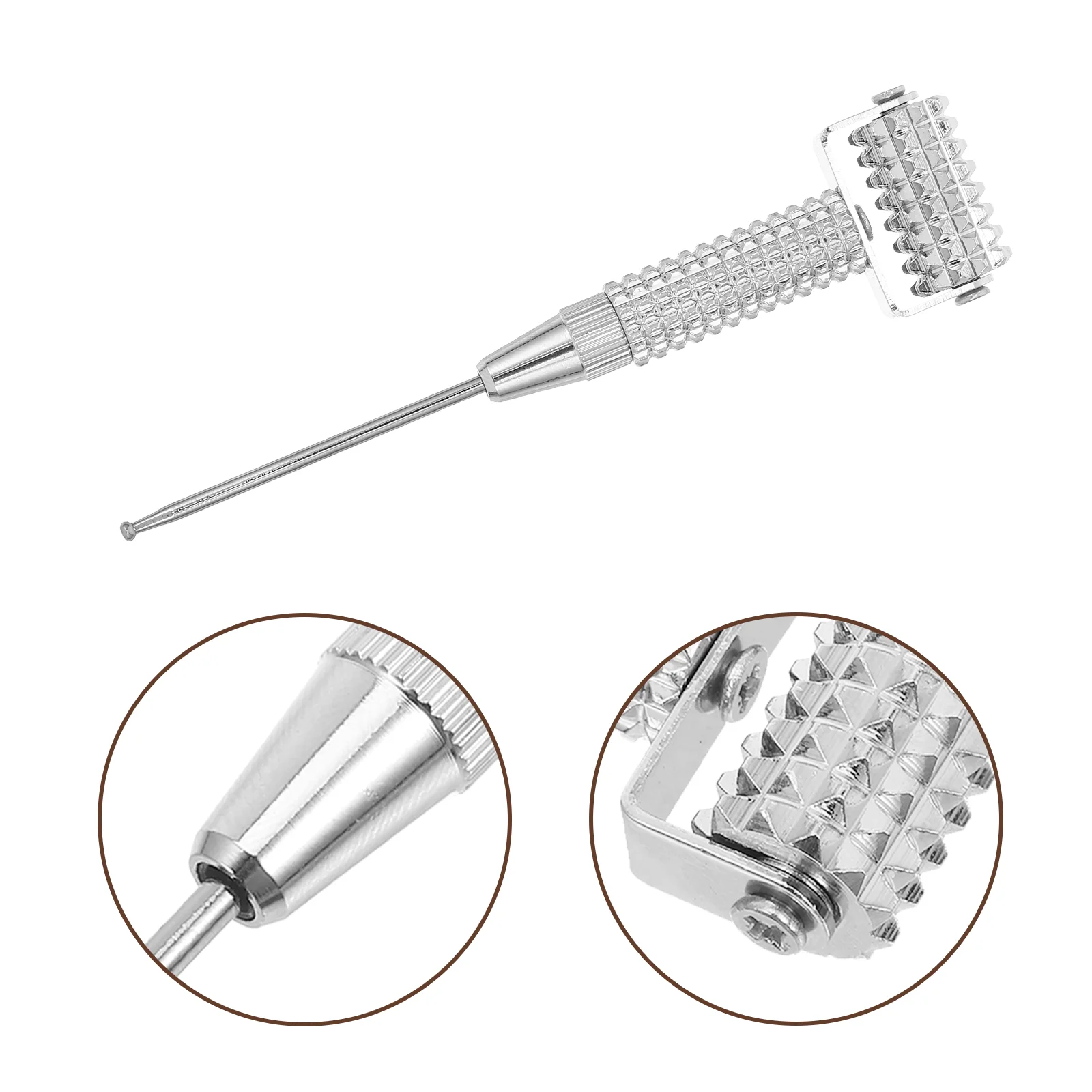 Ear Massage Needle Roller Detecting Pen Massager Acupoint Acupuncture Probe Metal Copper Spring