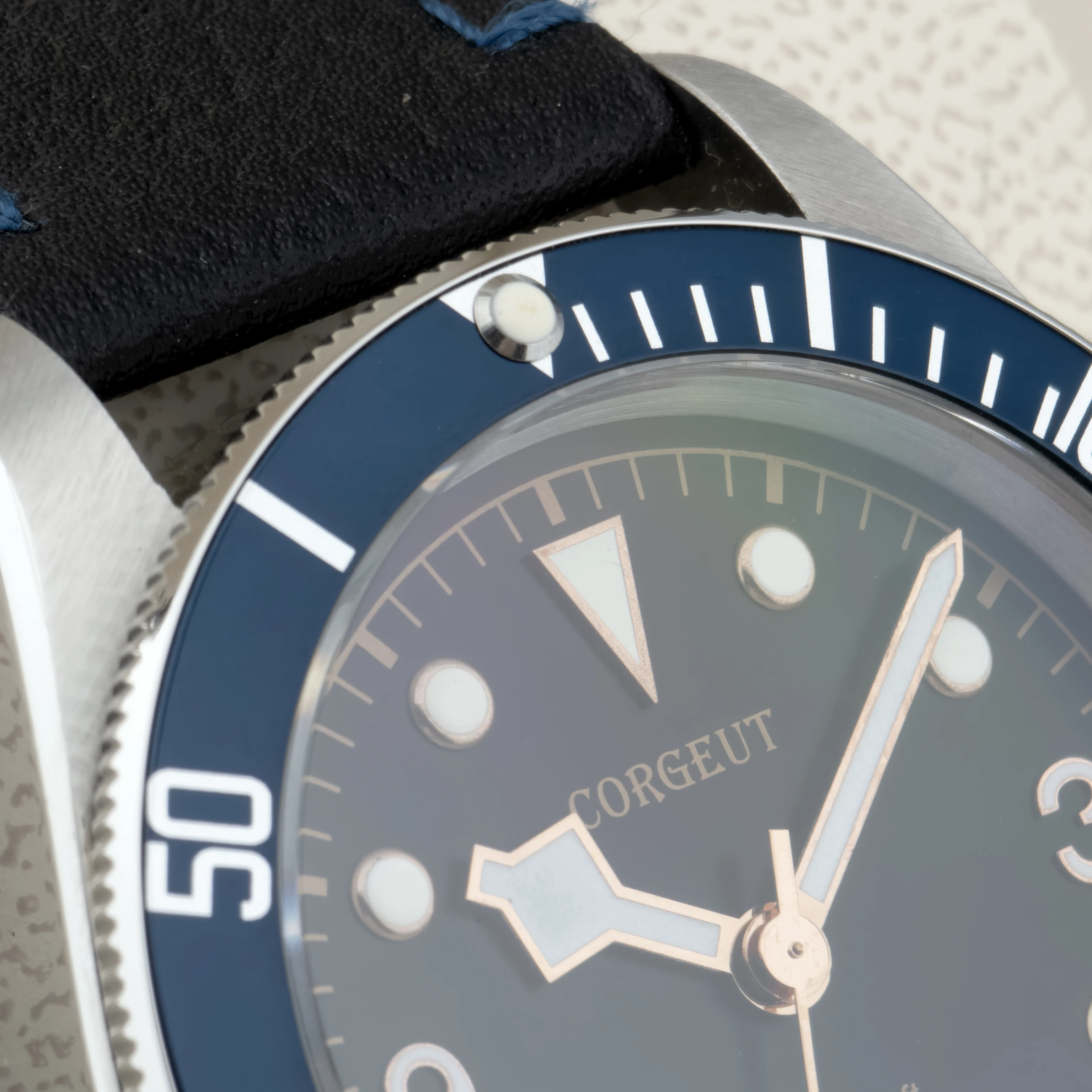 Gorgeut 41mm Herren Luxus-Taucheruhr NH35 8215 Automatik Mechanisch Wasserdicht Stahlgehäuse Saphirglas Leuchtfunktion reloj – Detail 2
