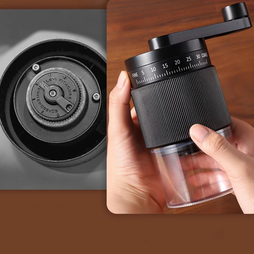 Portable Hand-crank Grinder Coffee Bean Grinder 35-speed Thickness Adjustment Household Hand-brushing Equipment Can Be Recharged - Image 3