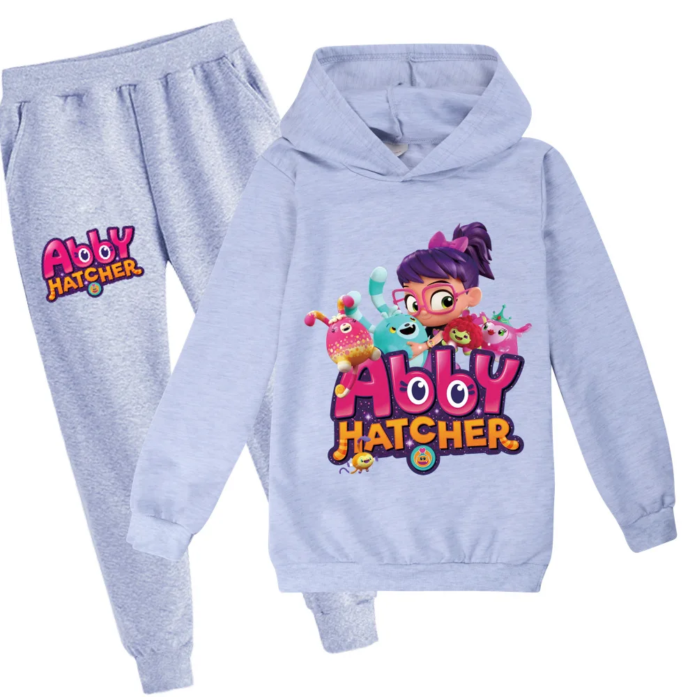 

New Kids Sportswear Abby Hatcher Clothing Sets Baby Boy Girls Fashion Sports Suits Hoodie Sweater+pants Boys Clothes