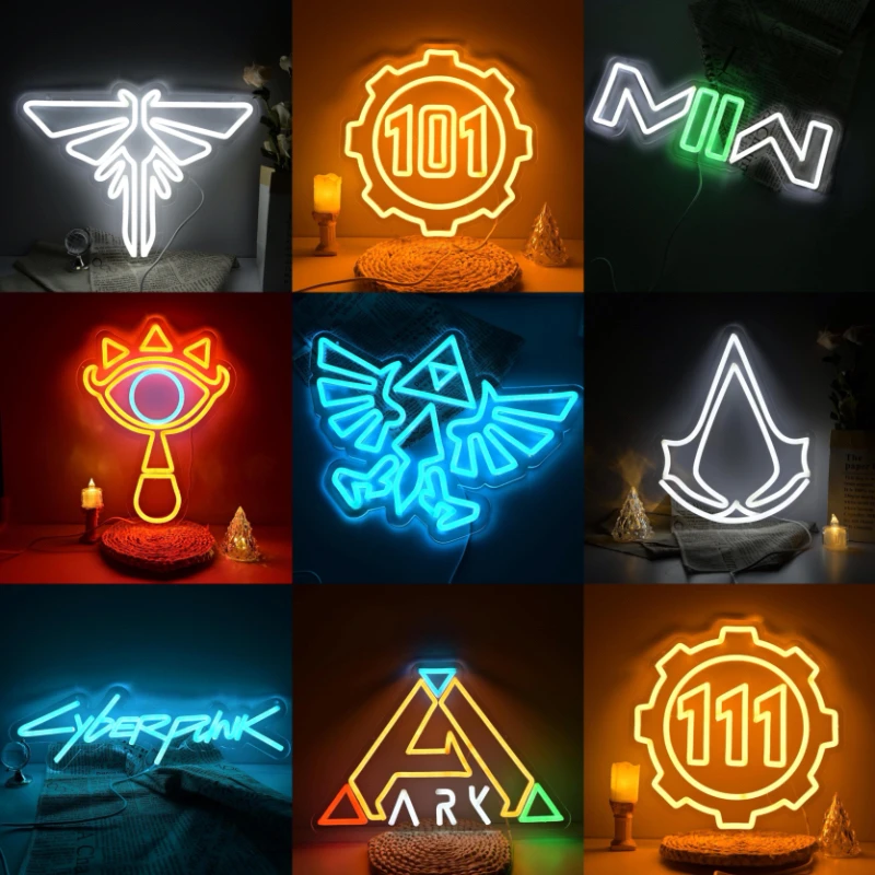 

XM Neon for Game Player Room Decoration Game Neon for Room Decoration Neon Wall Decoration USB-powered Game Player Gifts