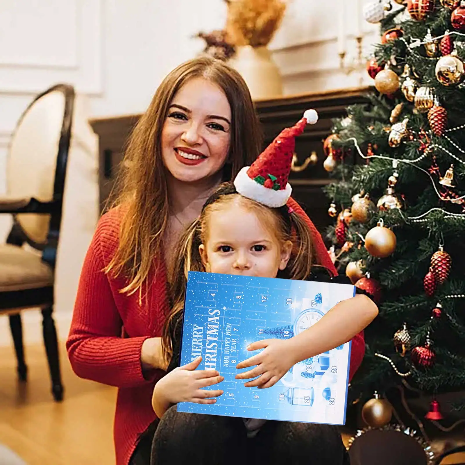 Crianças quentes brinquedos 2025 contagem regressiva calendário do advento de natal para o conjunto de jóias do miúdo 24 peças acessórios delicados para crianças suprimentos