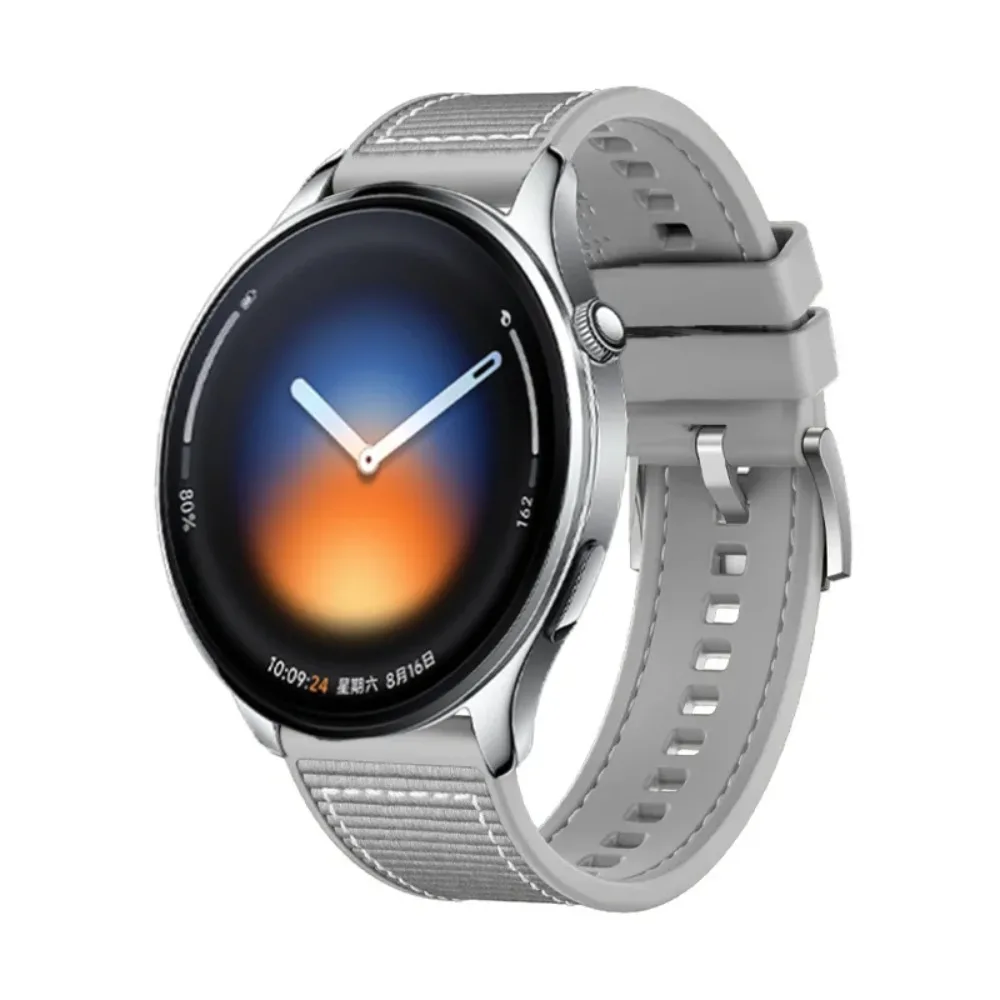 22mm Nylon Composite Silicone Strap for Xiaomi Watch5 S5 4 3 replacement wristband For OnePlus Watch Lite 3 4 X2 Amazfit Bip Max
