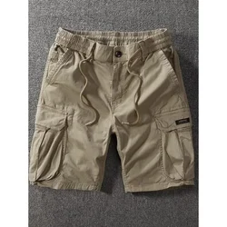 Sommer Herren bekleidung Baumwolle Cargo Shorts Herren lässige fünfte Hose gerade Multi-Bag Shorts