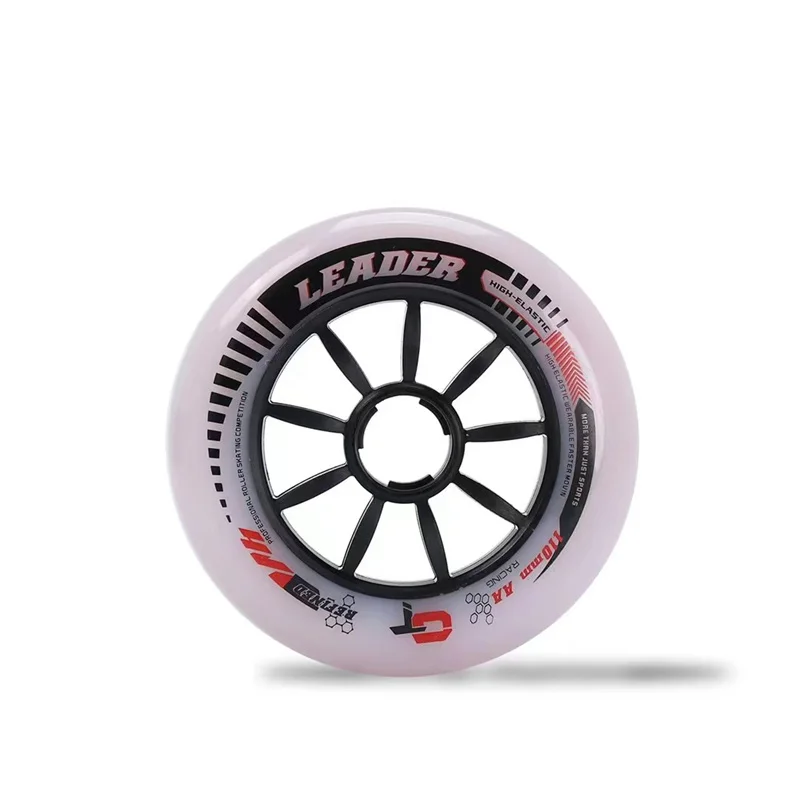 

87A Outer Hardness 64A Inner Duro Professsional Inline Speed Skates Wheel for Indoor Filed Track Racing 90mm 100mm 110mm 125mm