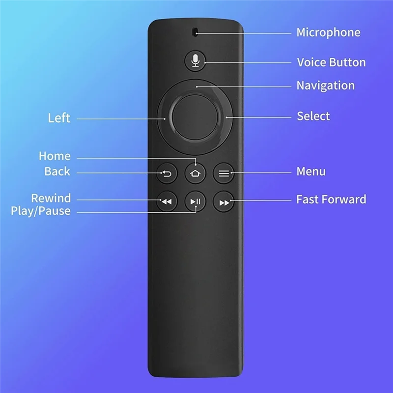 1Nd Gen DR49WK B PE59CV جهاز التحكم عن بعد الصوتي لأجهزة التلفاز الذكية Amazon Stick (2Nd Gen/3Rd Gen/Lite/4K) لـ Amazon Smart TV Cube