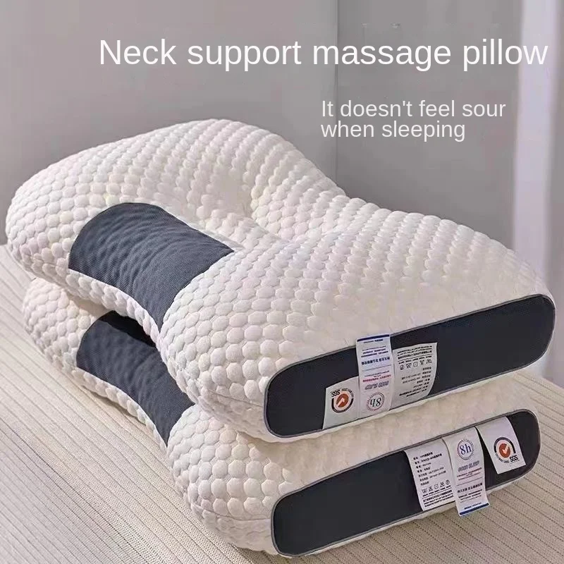 

3D Cervical Orthopedic Neck Pillow Help Sleep And Protect The Pillow Neck Household Soybean Fiber SPA Massage Pillow For