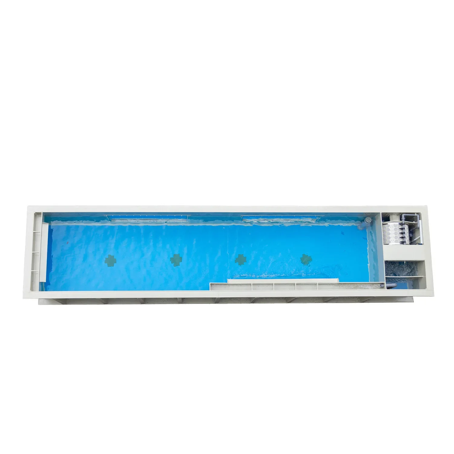 Fully automatic filtration integrated machine for temporary ornamental fish ponds, drum filtration, aeration, and oxygenation