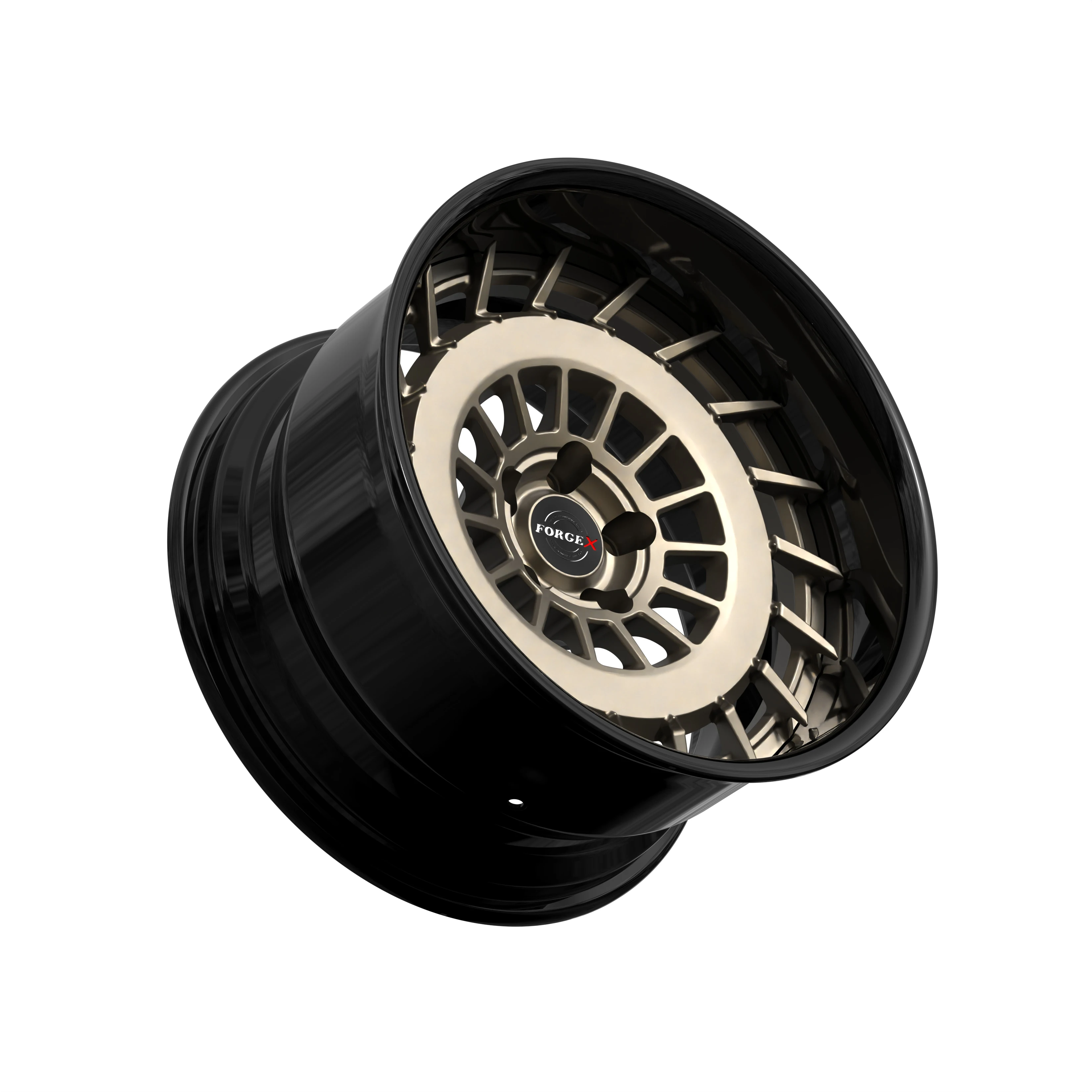 

Customizable New Fashion Black Barrel 18/19/20/21/22/23 Inch 2 Piece Forged Wheel 5X100 5X114.3 5X112 5X120 Deep Concave Dish