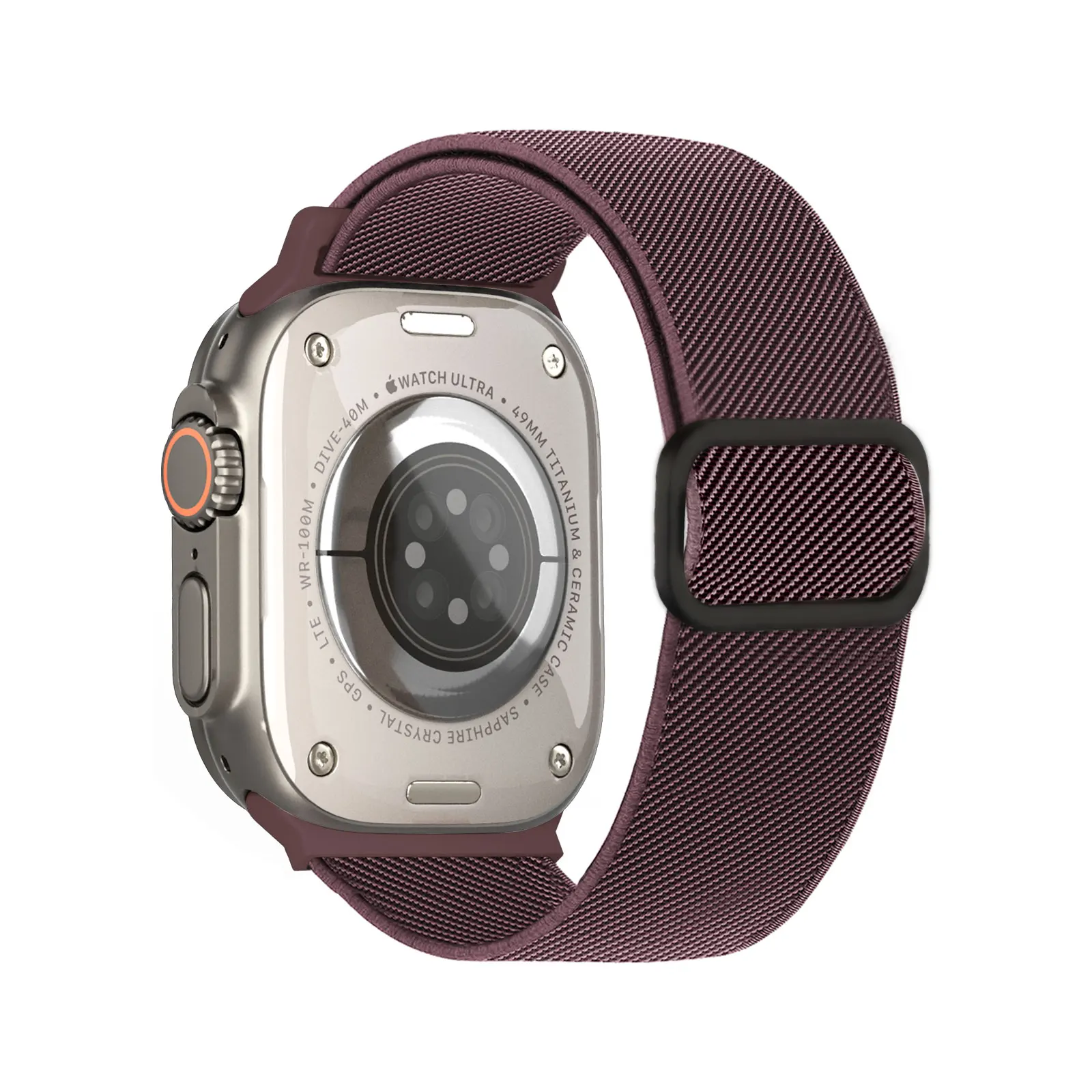 Nylon-Armband für Apple Watch 44mm 45mm Ultra2 49mm Series 10 9 8 7 38/42mm/46mm Elastisches Armband iWatch 6 5 4 3 Se 40/41mm