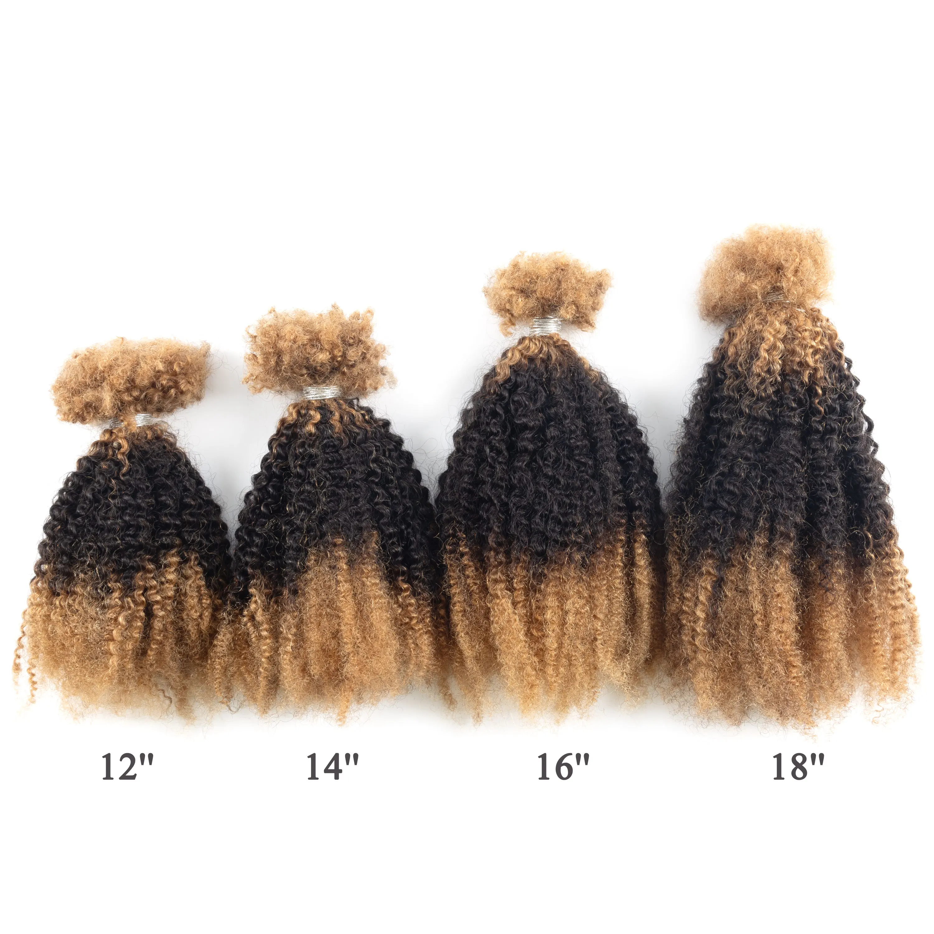 Factory Price High Quality African Hair Braiding 27-1B-27 Human Hair Kinky Twist Micro Twist Extension with Human Hair view 3