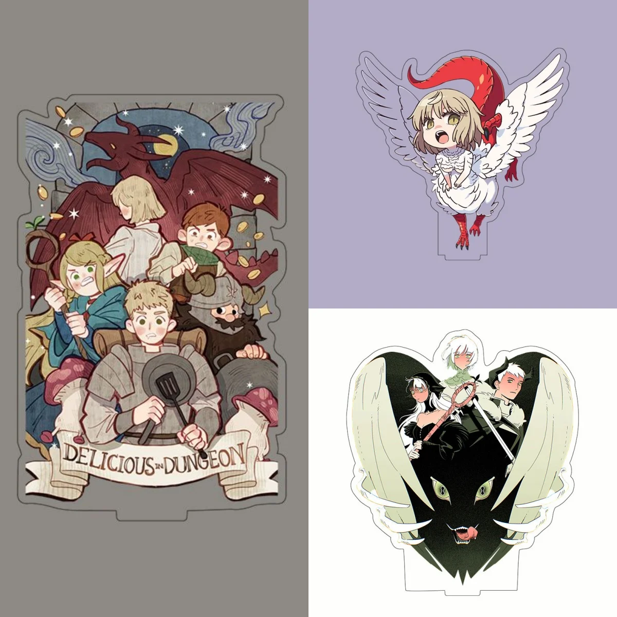 

Anime Delicious in Dungeon Marcille Laios Senshi Chilchuck Falin Acrylic Stand Ornament Adornment Collection Souvenir Gifts