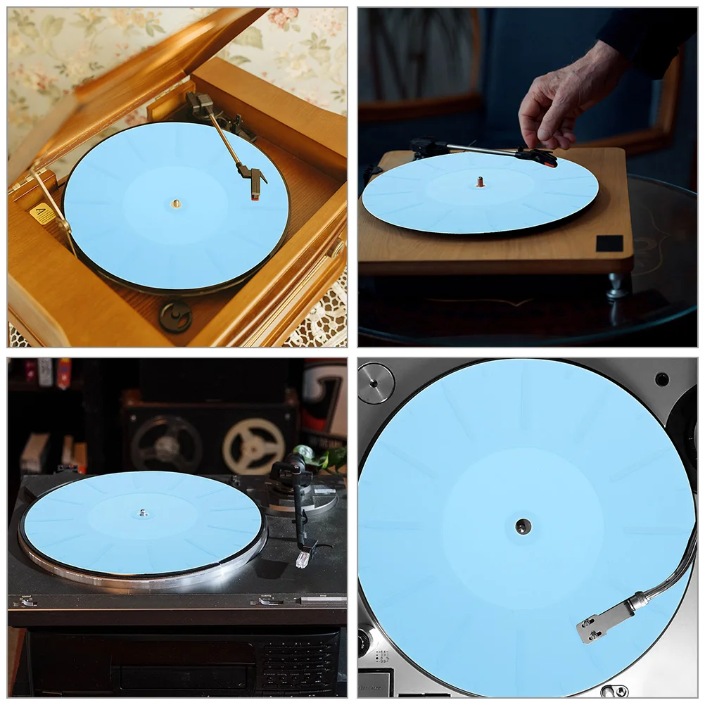 

2pcs Vinyl Record Mats Turntable Protective Silicone Mats Anti-Static Shockproof Turntable Accessories For Record Player Mat For
