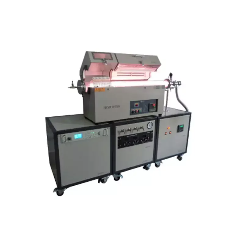 1200c max. pecvd tube furnace Organic Chemical Vapor Deposition Equipment Quartz Cvd Tube Furnace With Rotary Pecvd System