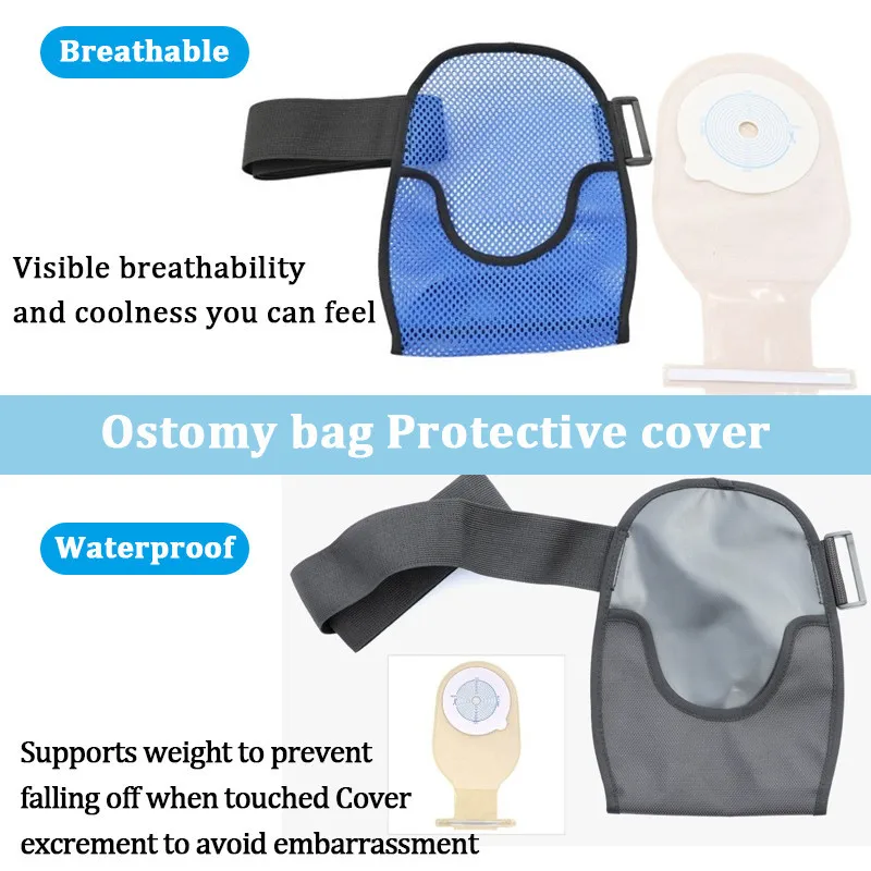 Ostomy Bag Covers Stoma Bag Holder Waterproof Adjustable Colostomy Support Belt Urinary Hanging Bag Cover