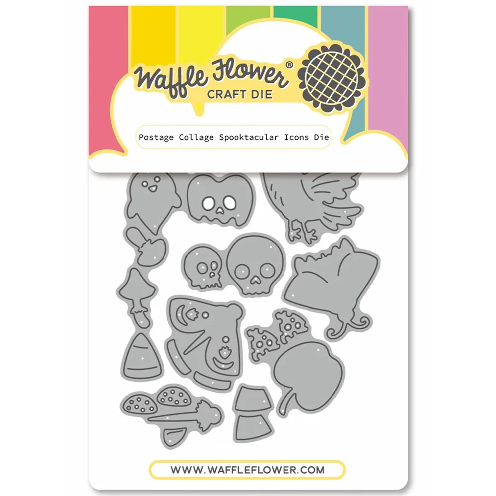 September 2026 New Waffle Flowers Happy Haunting Cat Metal Cutting Dies Stamp Stencil for Halloween DIY Scrapbook Cards Handmade view 3
