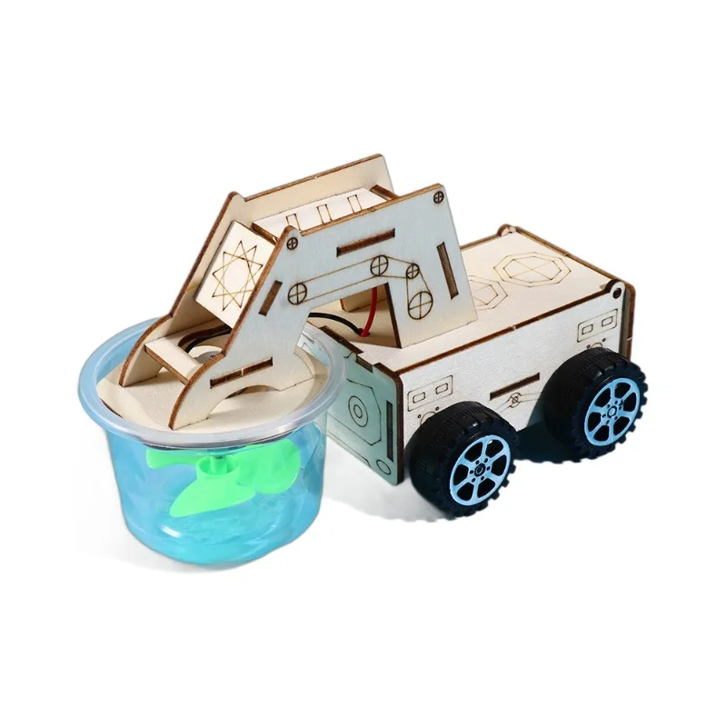 Mars-Reinigungsfahrzeug, Kehrmaschine, Staubsauger, Grund- und Sekundarschule, kreatives Holz, handgefertigt, DIY, kleine Produktion, Wissenschaft