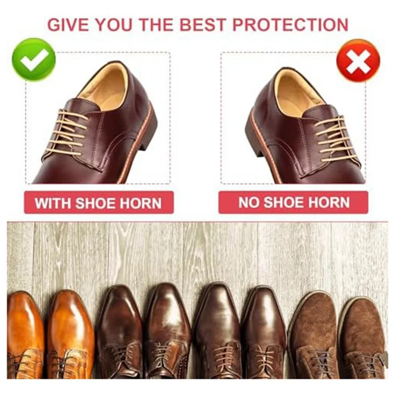 Shoehorn - 25 Cm - Short Handle - Very Stable - With Hanging Hole - Ergonomic Shape - Suitable For Men, Seniors People