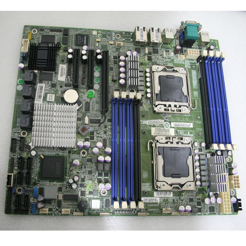 X58 Two-Way Server Motherboard For TYAN S7004 S7004G2NR-LE-B LGA 1366 Support X5677 X5680 ATX High Quality 95% New