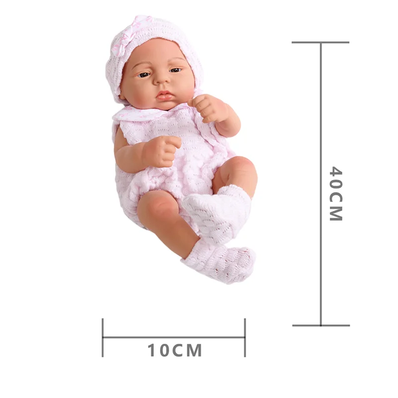 15.75inch Realistic Doll 40cm Reborn Doll Toys Lifelike Reborn Dolls Full Body Vinyl Doll Toys For Women Christmas Birthday Gift