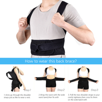 Posture Brace Back Support Belts Adjustable Straps for Men Women Thin Light Breathable Corrector Orthotics Clavicle Lumbar