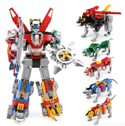 W magazynie 2334 sztuk pomysły Voltron Defender of The Universe Model edukacyjny 21311 klocki świąteczne prezenty dla dzieci