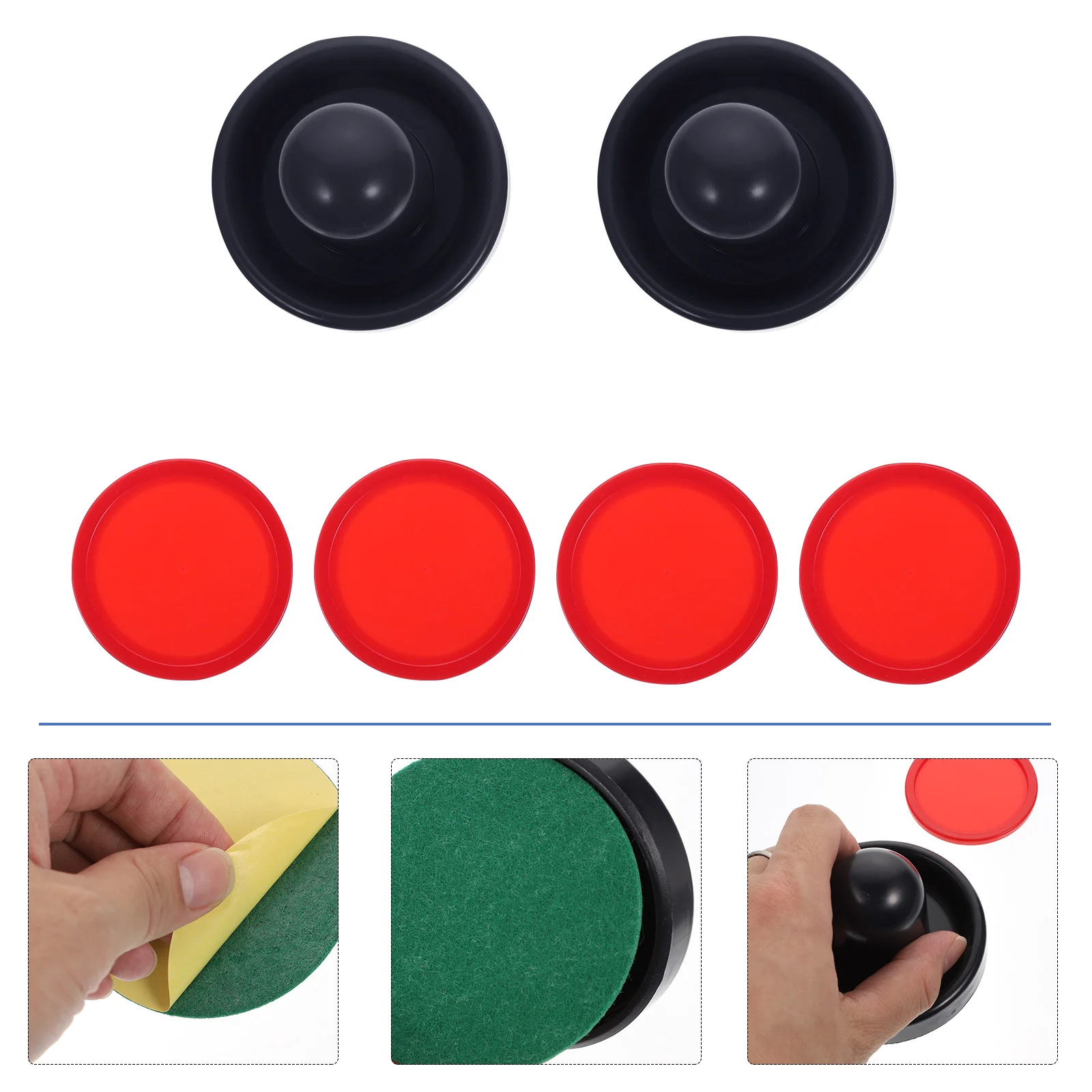

Putter Hockey Kit Child Handle Ice Stick Tape Eco-friendly Plastic Table Top Game Pusher