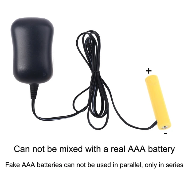 US/EU/UK/USB Power AAA Battery Eliminator Cable Can Replace 2AAA to 8AAA Battery for Christmas LED Light Walkie Talkie Accessory