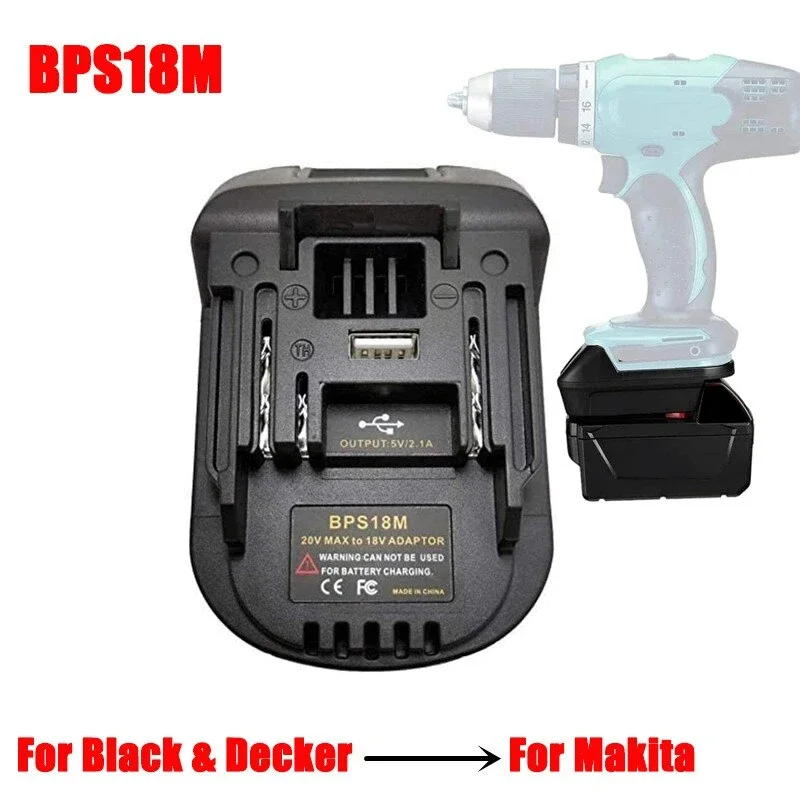 Imagem -03 - Power Tool Adapter Bs18mt Conversor para Bosch 18v Bateria Li-ion Makita Milwaukee Dewalt Ryobi Metabo Worx Devon Ferramenta