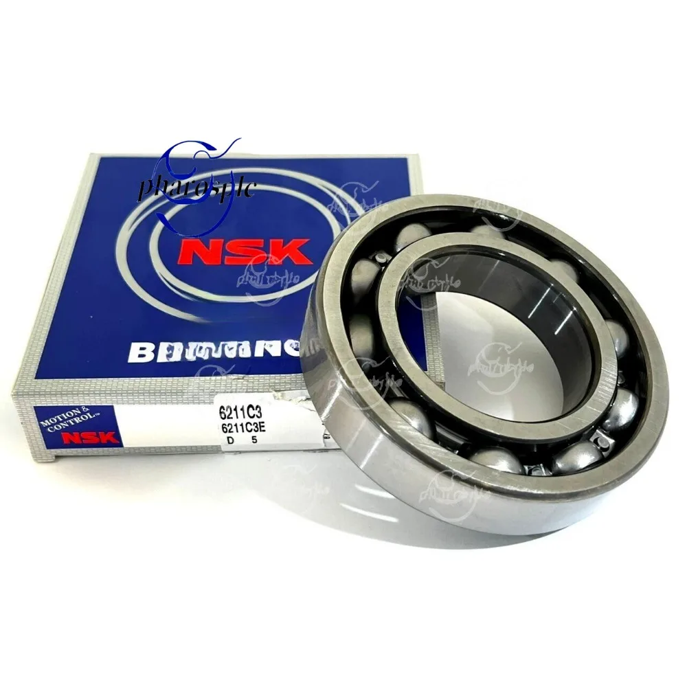 

NSK 6211 C3 OPEN TYPE Deep Groove Ball Bearing 55x100x21mm