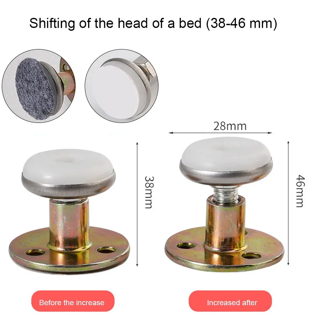 Adjustable Threaded Bed Frame Headboard Stoppers Bedside Headboards Prevent Loosening Anti-Shake Fixer For Cabinets Sofas