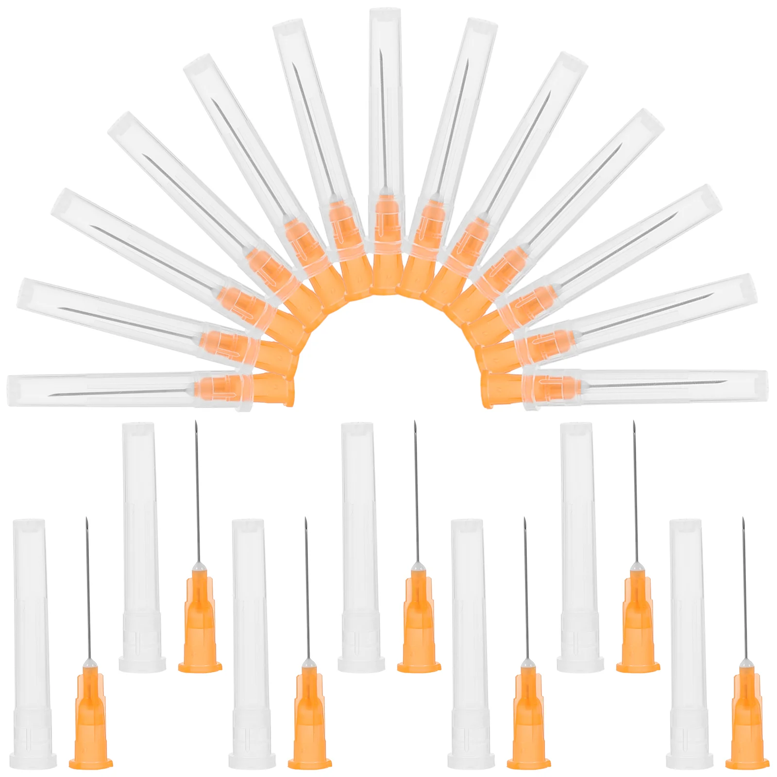 100 Pcs Lab Kit Tip Needle Needles for Injections Screw Syringe Accessories Stainless Steel Laboratory Dispensing