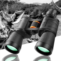 Potente telescopio 20X50 binoculares profesionales baja luz BAK4-Prism largo alcance impermeable militar caza Camping equipo