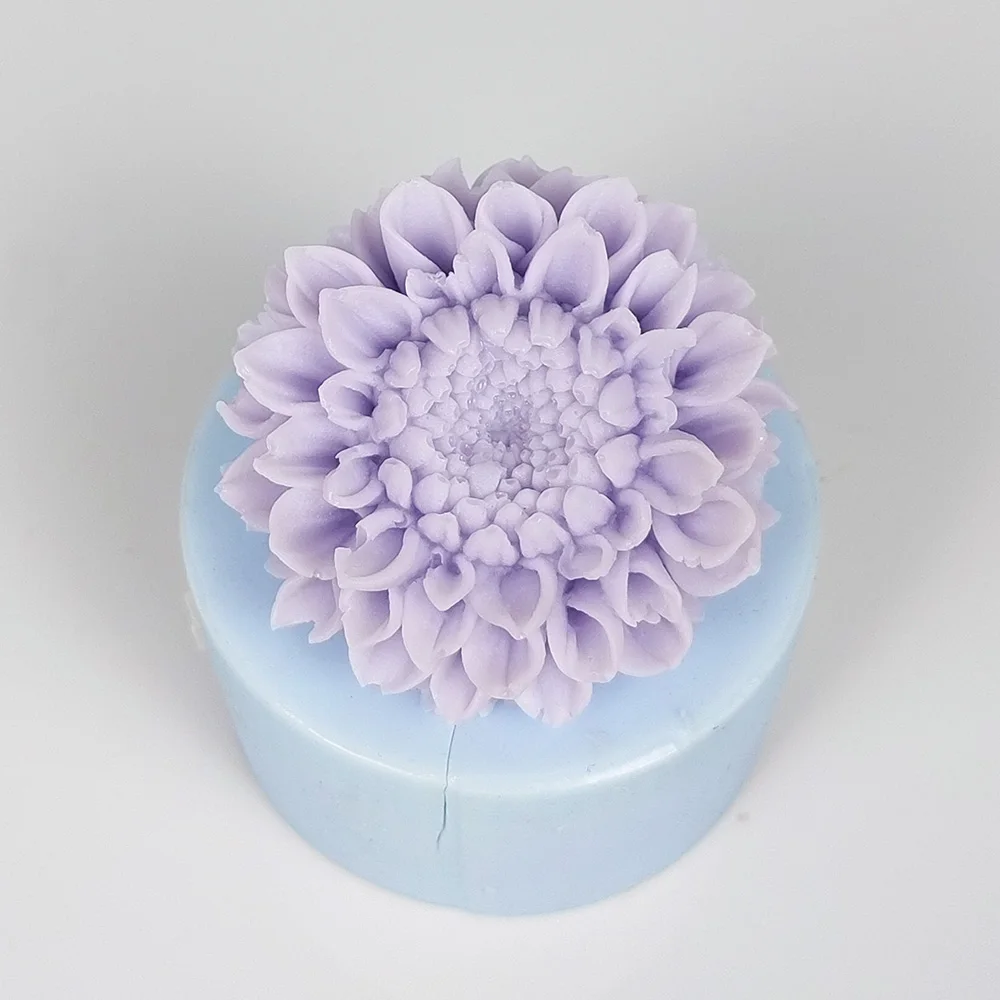 3d Chrysantheme Silikon form Blumen Form Kuchen Schokolade Kerze Seifen form DIY Aroma thera rpy Haushalts dekoration Handwerk Werkzeuge