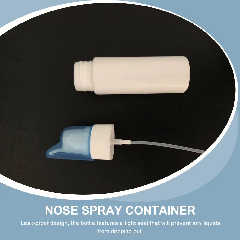 5Pcs Refillable Nasal Spray Bottles – Leak-Proof, Smooth Surface, Compact Design for Daily Use & Camping