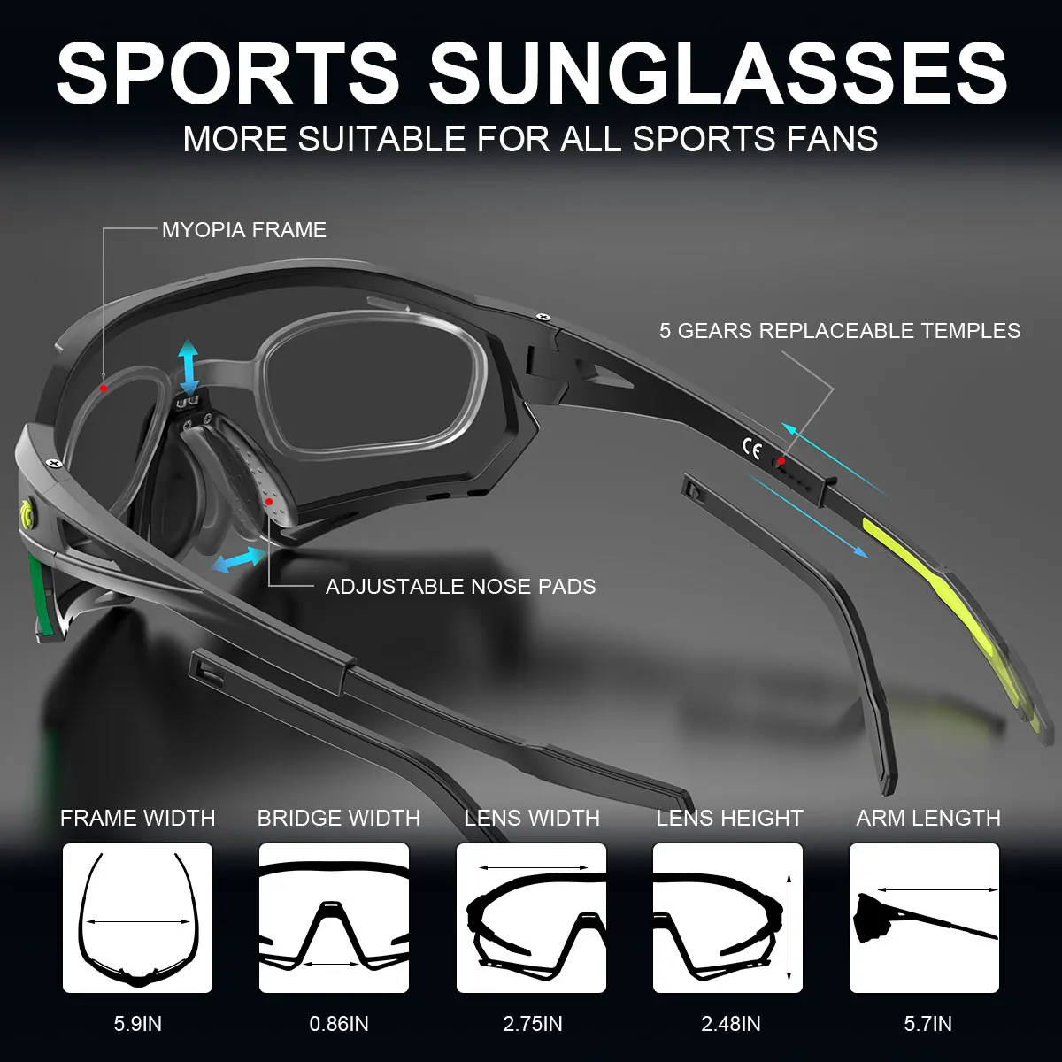 X-TIGER Cycling Glasses 3 Lens EXS Polarized Bicycle Sunglasses Running Fishing Sports Eyewear Bicicleta Cilismo Lentes