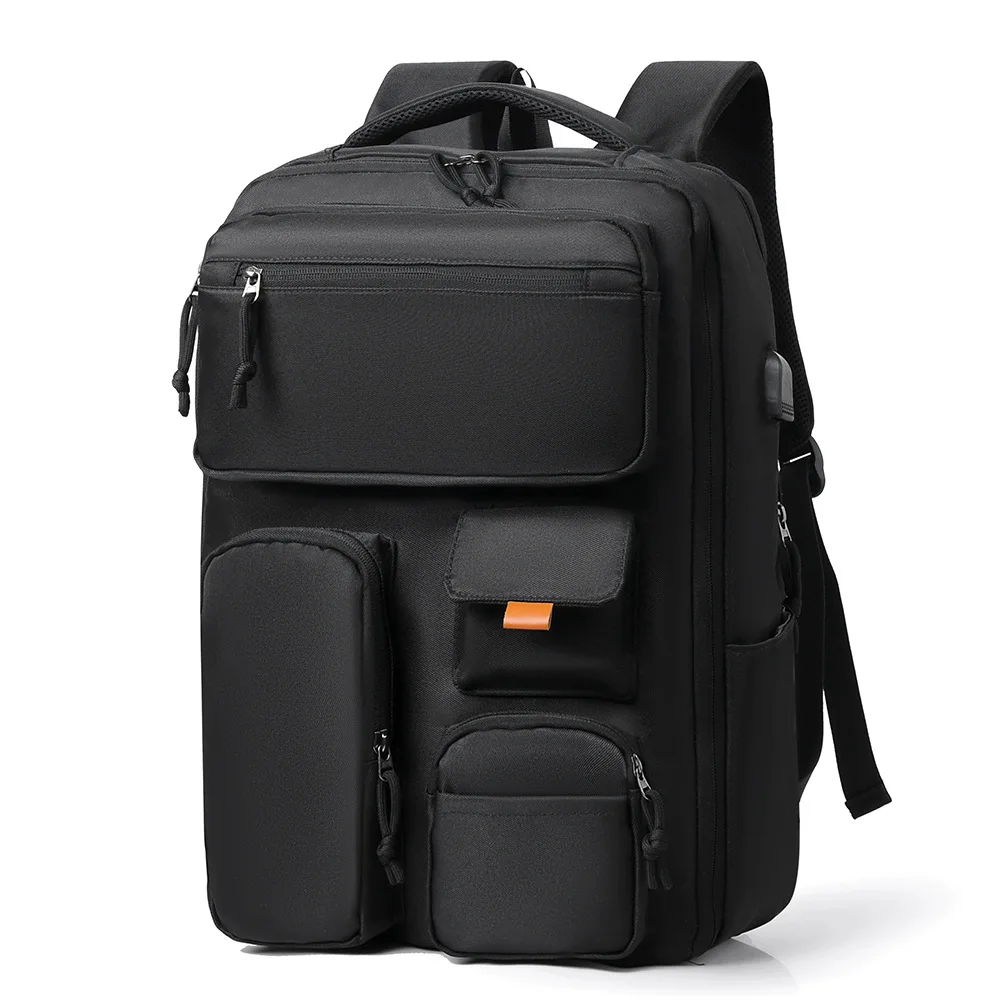 

Новый деловой мужской рюкзак большой вместимости, легкая дорожная сумка с несколькими карманами, многофункциональная водонепроницаемая сумка для компьютера