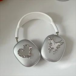Original Heart MirrorY2K Airpods Max Headphone Case Cover Soft Shell Custom Art Airpods Case Headphones Accessories Decoration