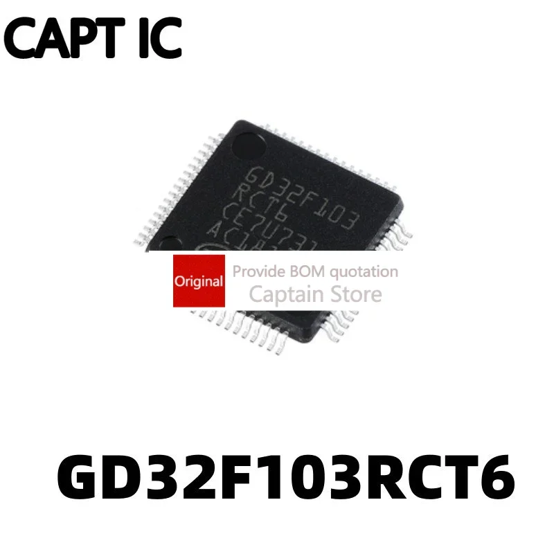 5PCS  GD32F103RCT6 LQFP64 replaces STM32F103RCT6