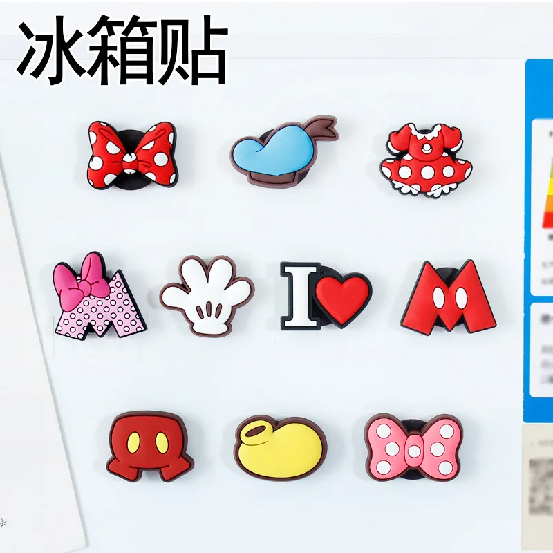 

Disney Mickey Minnie Silicone Fridge Magnet Home Decore Mini Refrigerator Home Decoration Sticker Magnets For Fridge Souvenir