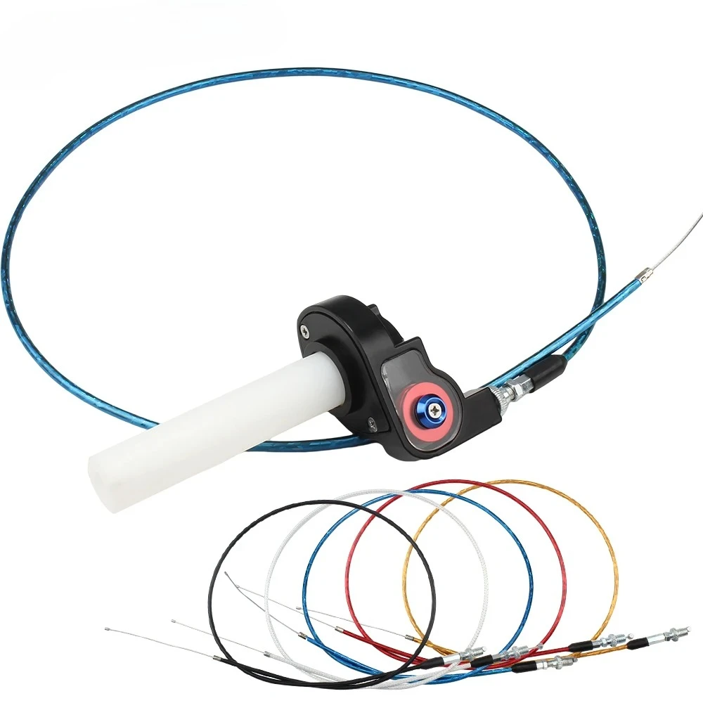 Quick Twist Throttle Kit 7/8" 22mm 1200mm Cable Universal for Dirt Pit Bike Motocross Enduro ATV Replacement