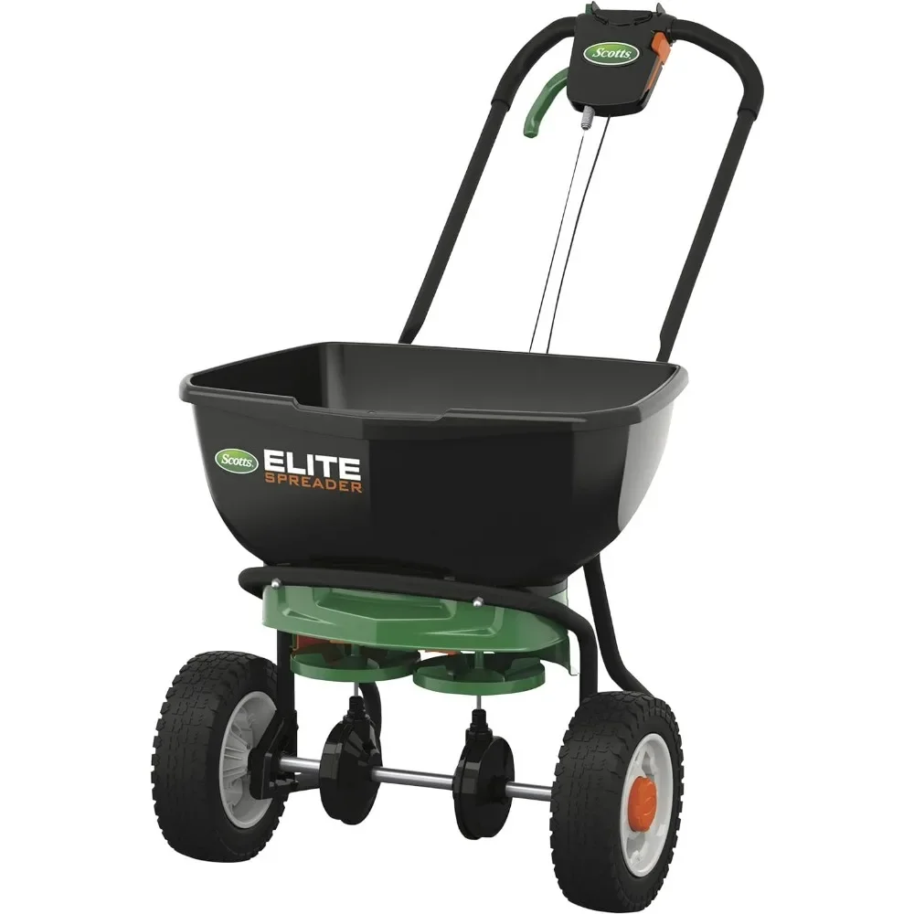 Scotts Elite Spreader, Perfect for Spreading Grass Seed and Fertilizer on Lawn, Holds up to 20,000 sq. ft of Product